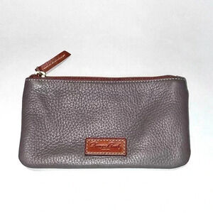 Dooney & Bourke Pebbled Leather Zip Pouch with Photo Id 4x7.5